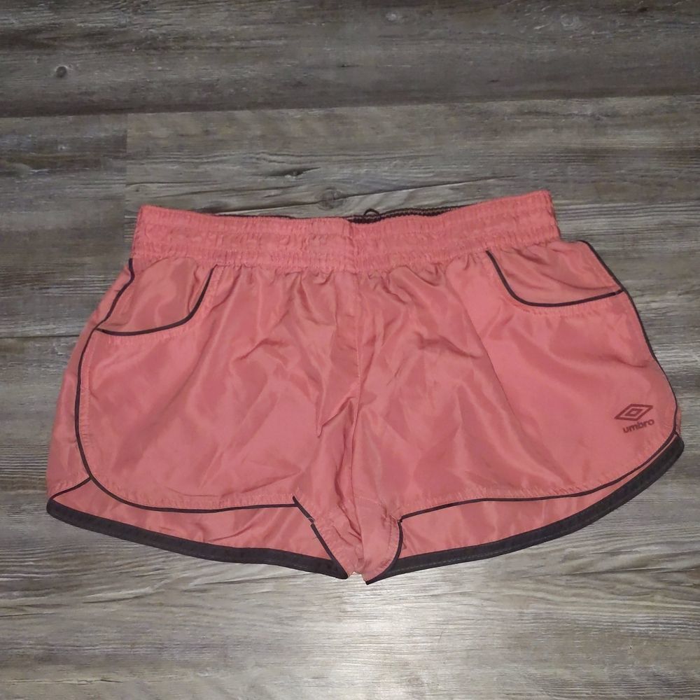 Umbro  light orange lined  running athletic shorts  Sz XL